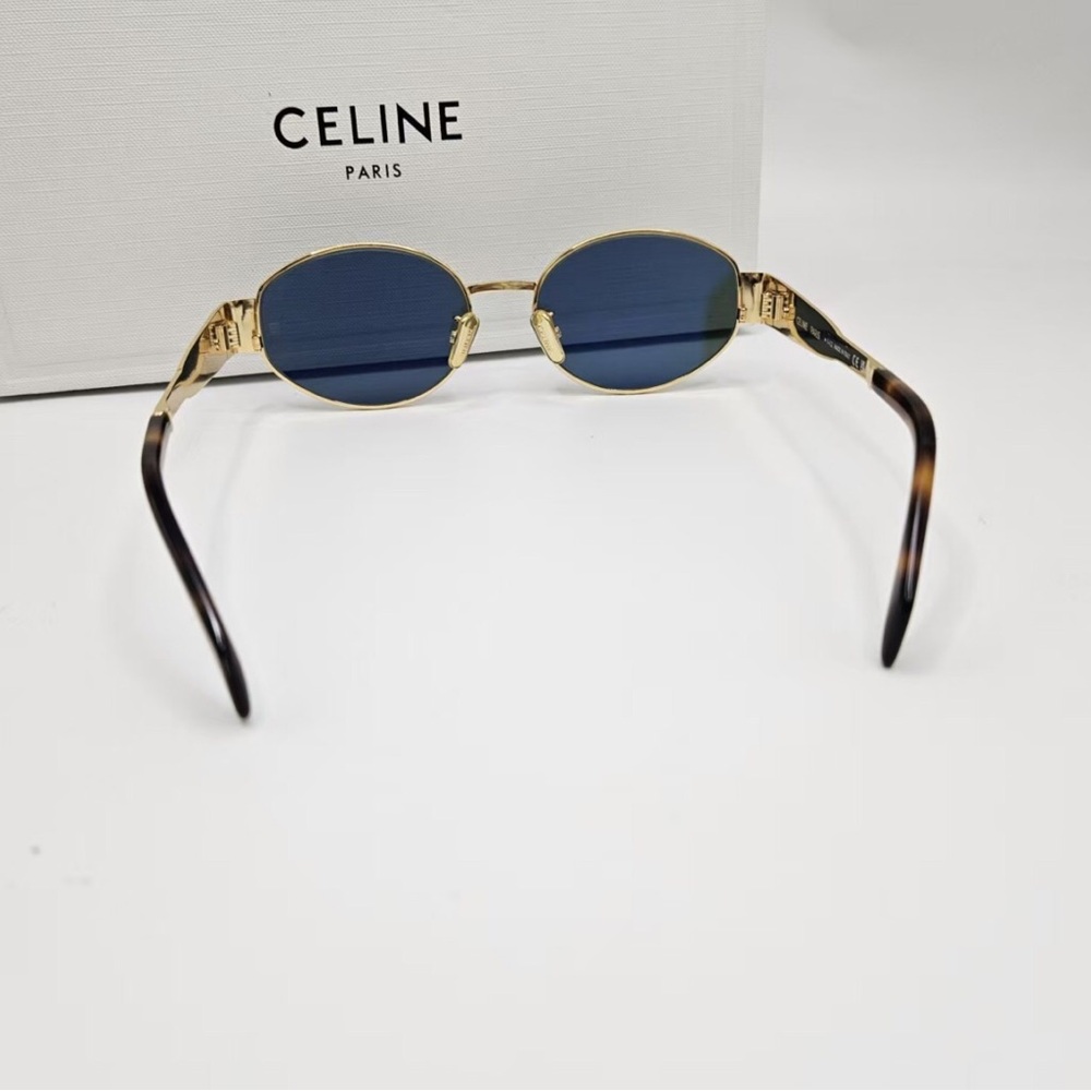 Celine black and gold contrast sunglasses high-end texture - Picture 4 of 7